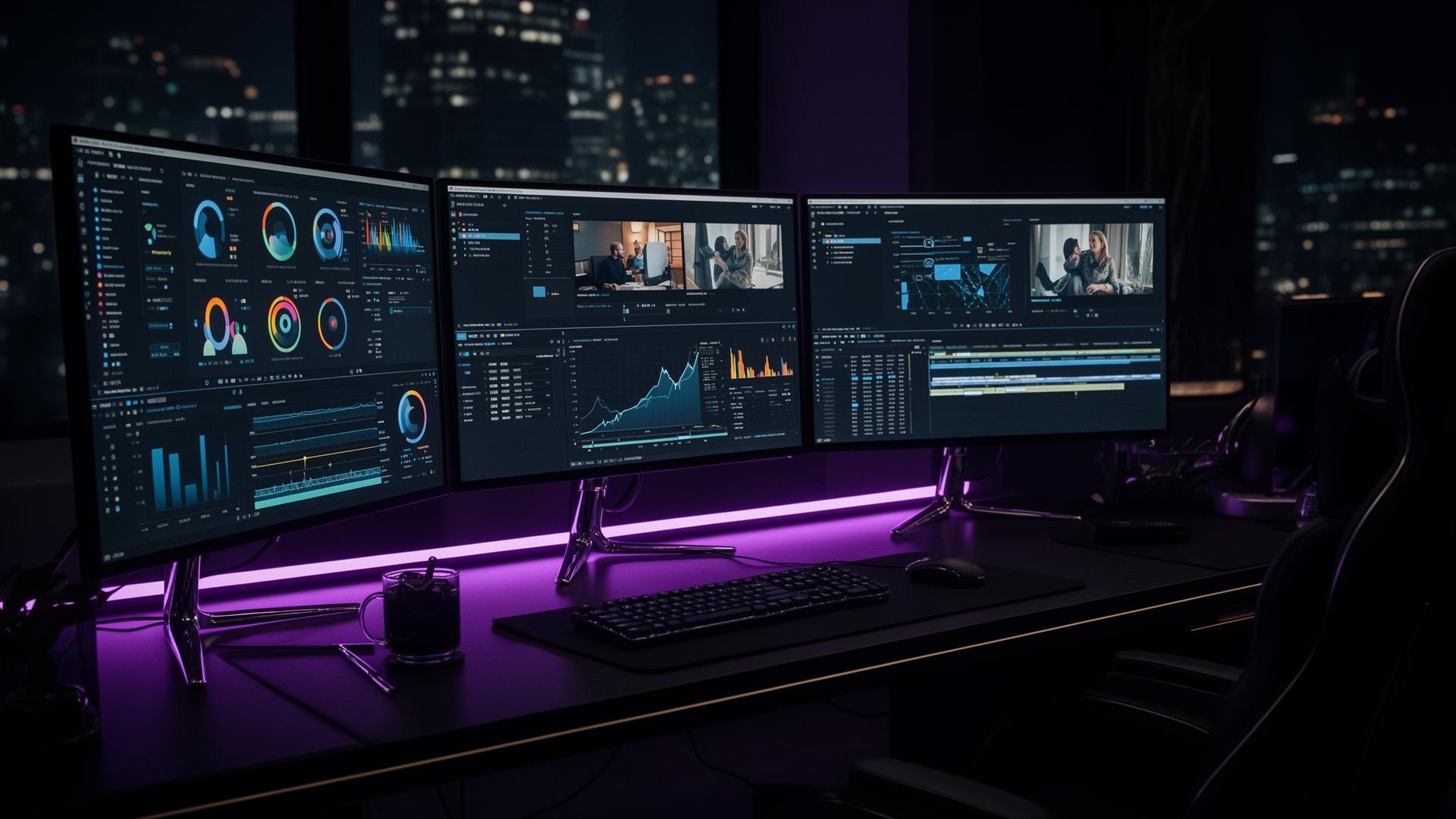 Sugarman Media studio workspace